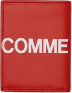 COMME des GARÇONS WALLETS Red Huge Logo Wallet