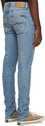 Nudie Jeans Blue Lean Dean Jeans