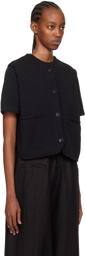 Cordera Black Boxy Vest