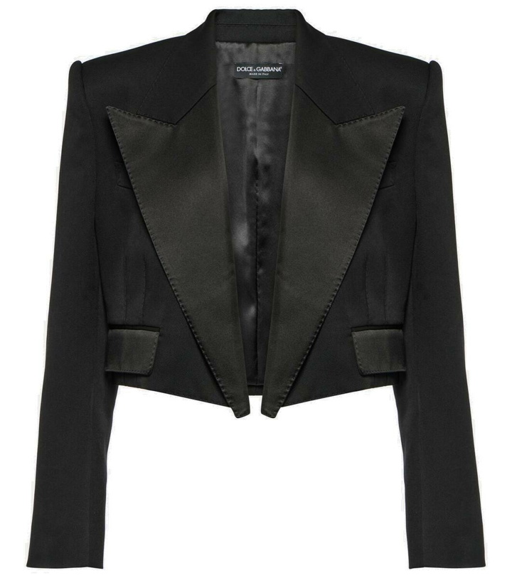 Photo: Dolce&Gabbana Cropped tuxedo jacket