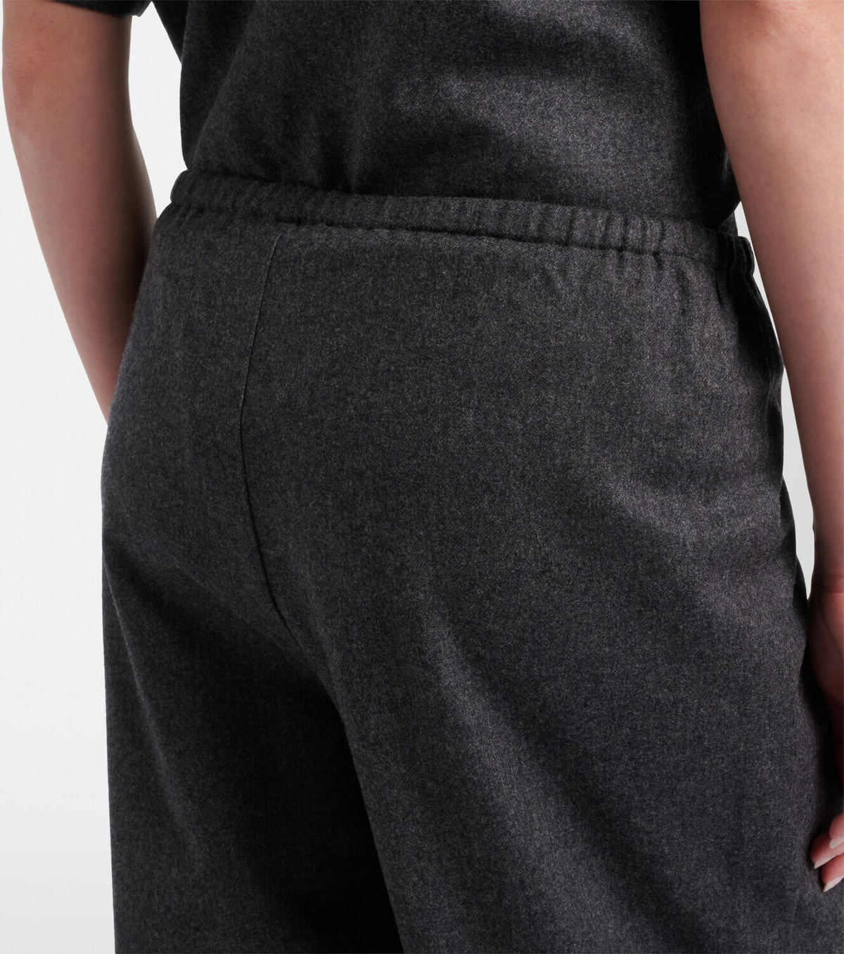 Asceno Austin wool and cashmere wide-leg pants