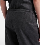 Asceno Austin wool and cashmere wide-leg pants