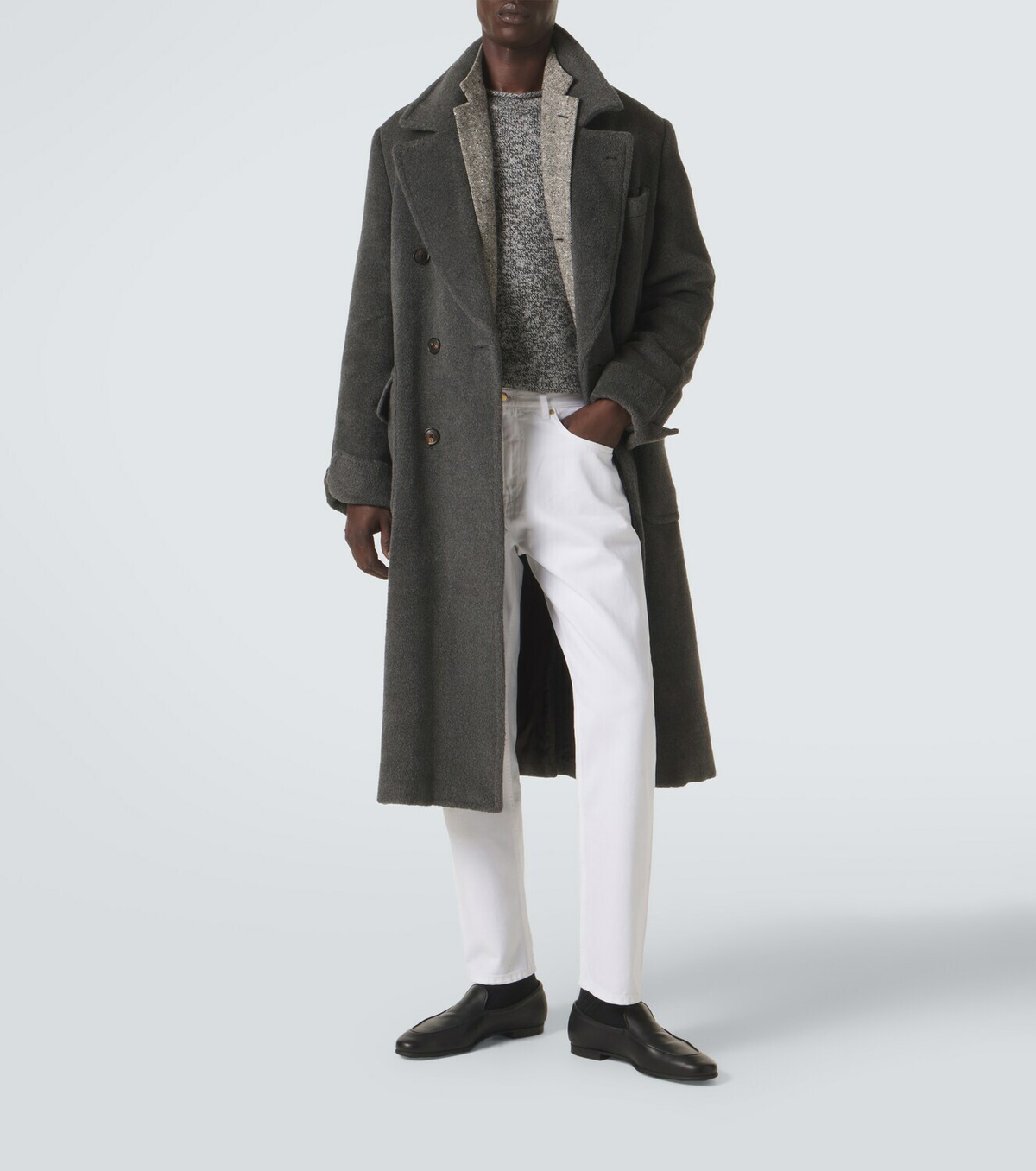 Umit Benan Gianni alpaca and wool coat