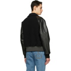 Acne Studios Black Wool Bomber Jacket