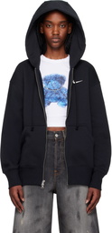 Nike Black Oversized Full-Zip Hoodie