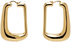 JACQUEMUS Gold Les Sculptures 'Les boucles Ovalo' Earrings
