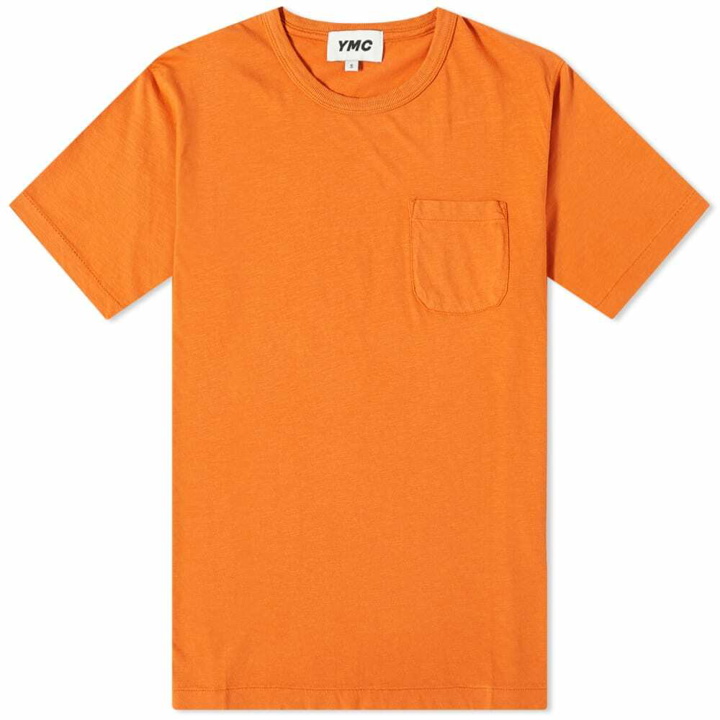 Photo: YMC Men's Wild Ones Pocket T-Shirt in Orange