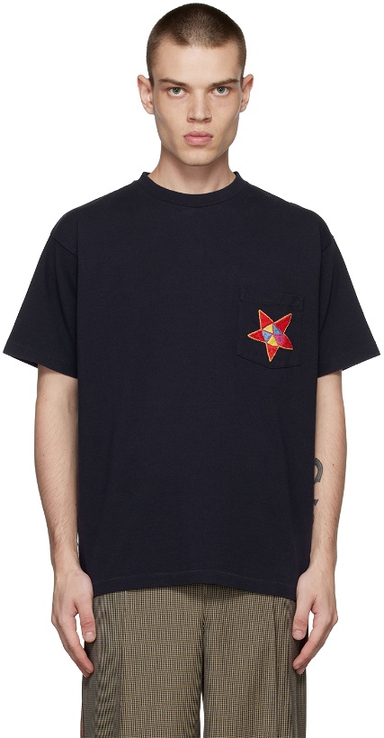 Photo: Bode Navy Star T-Shirt