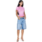 Diesel Blue Relaxed Fluid Denim Shorts