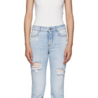 Stella McCartney Blue High-Waisted Skinny Jeans