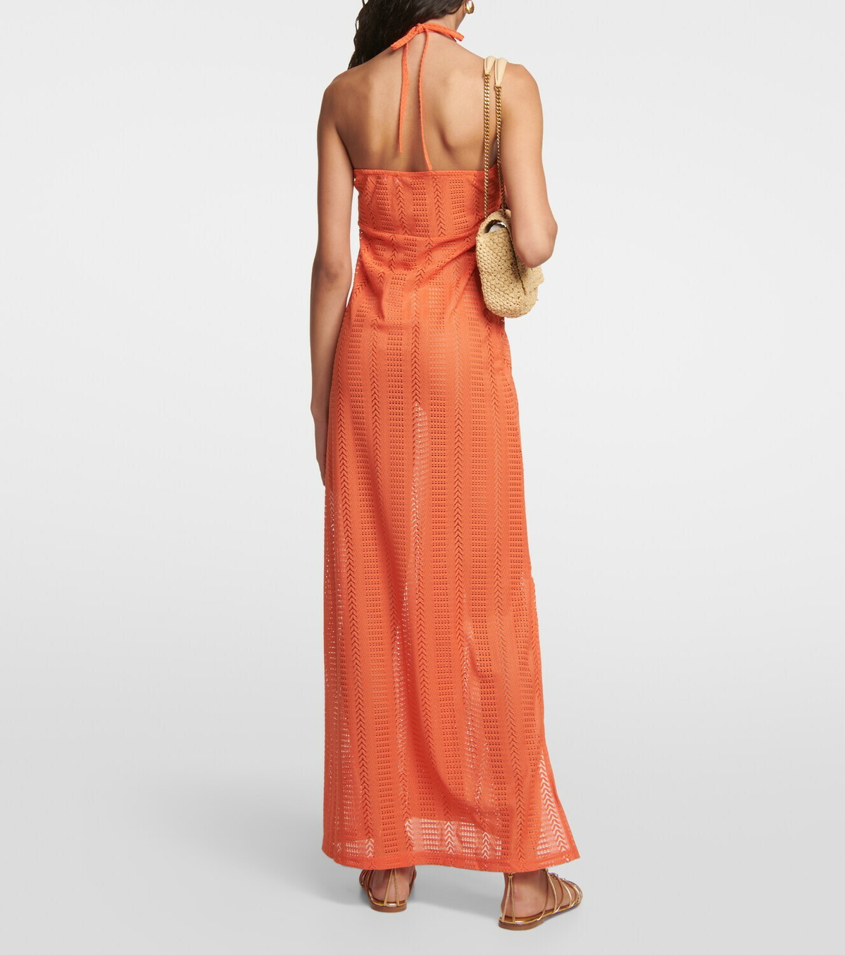 Melissa Odabash Mila halterneck knitted maxi dress Melissa Odabash