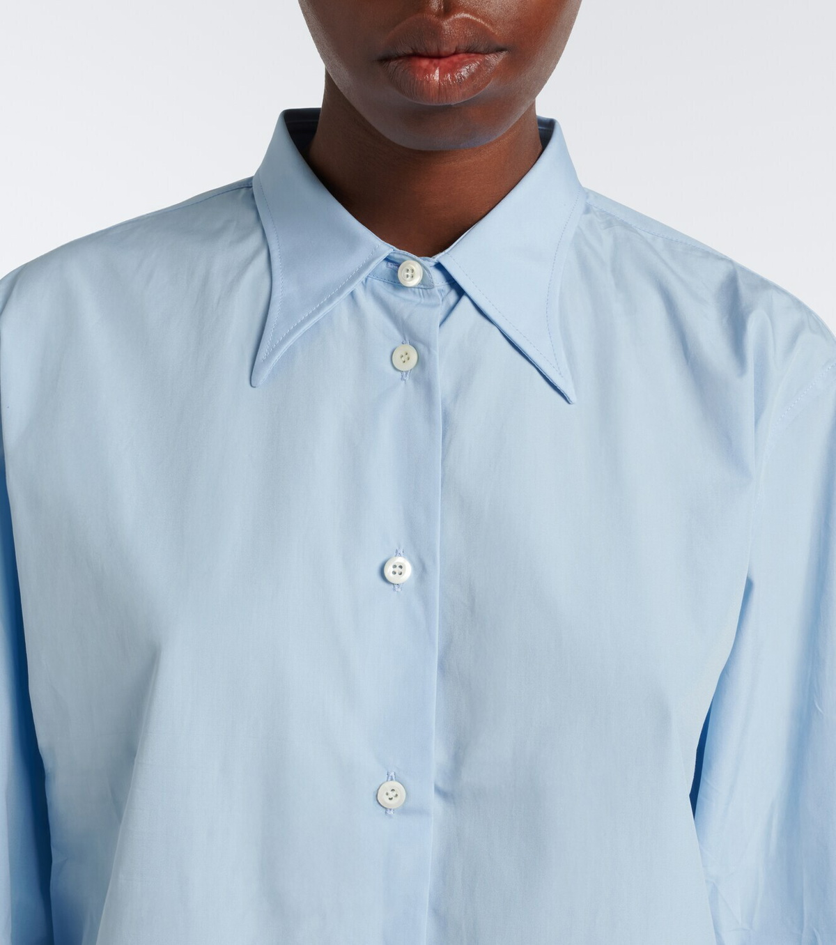 Prada Oversized cotton poplin shirt