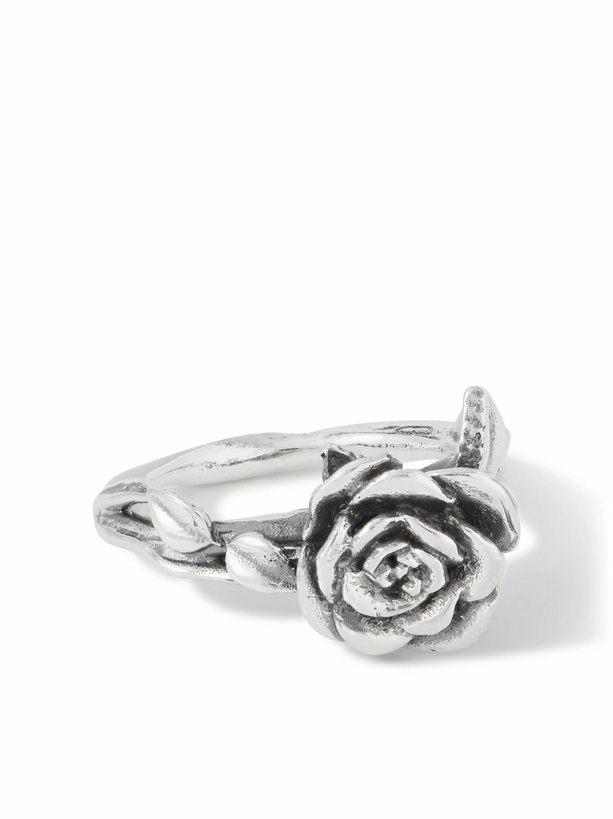 Photo: Enfants Riches Déprimés - Rose Silver Ring - Silver