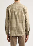 Paige Everett Checked Cotton-blend Shirt Cream