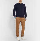 Orlebar Brown - Ethan Striped Cashmere Sweater - Navy