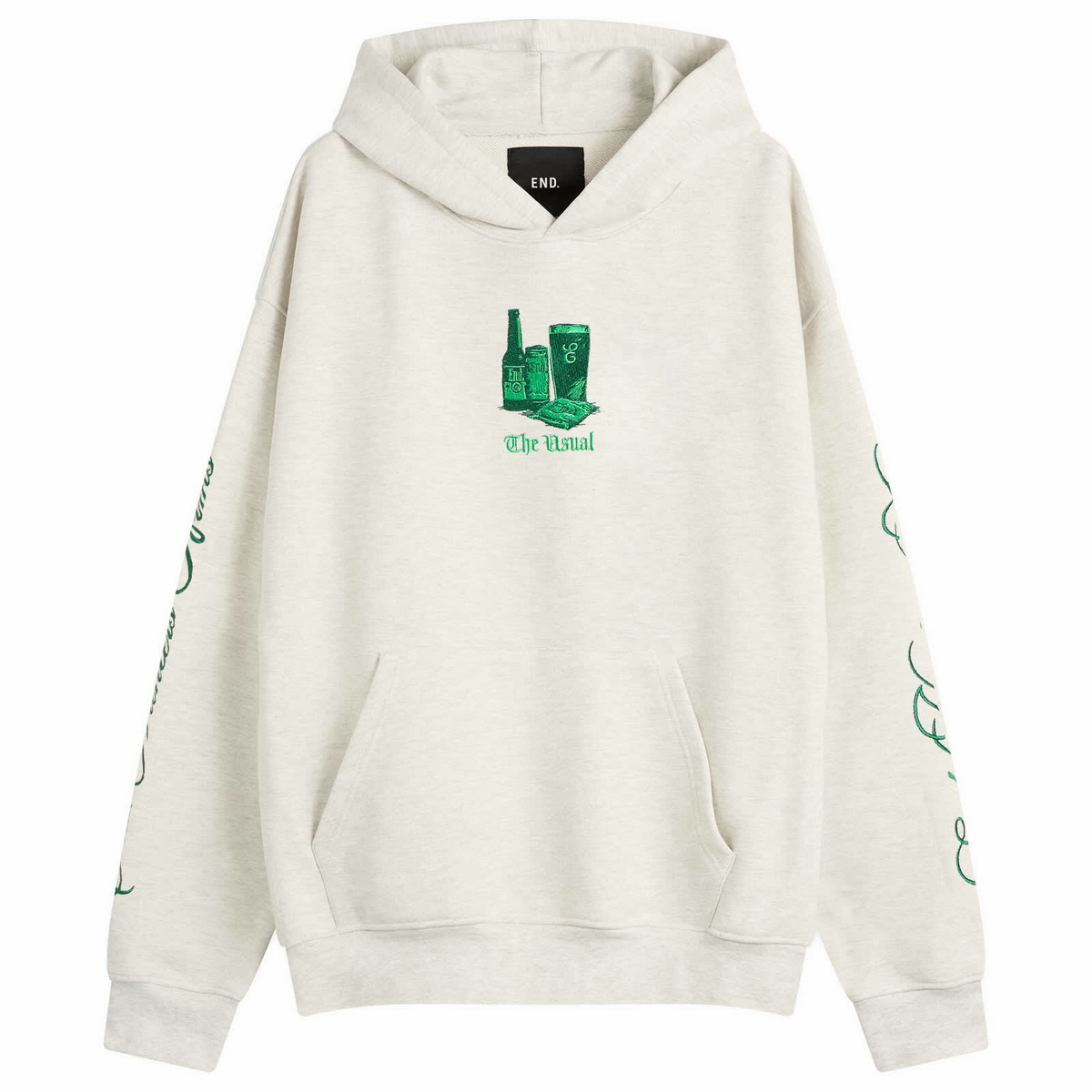 END. The Usual Hoodie in Grey Marl