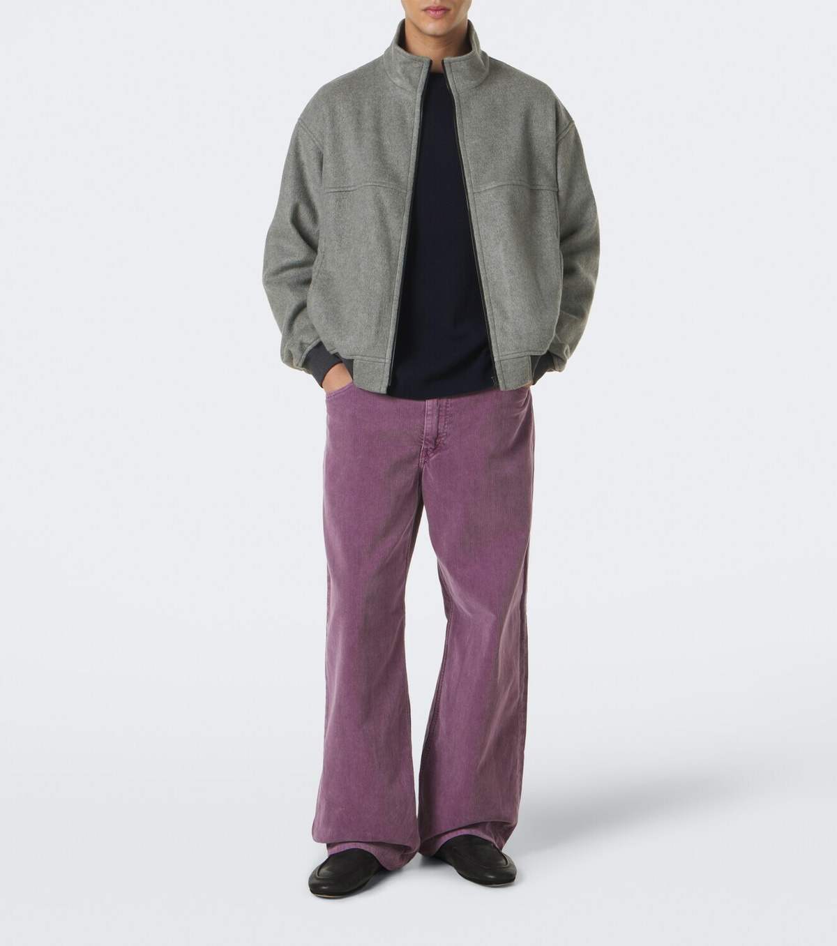 Auralee Silk fleece jacket
