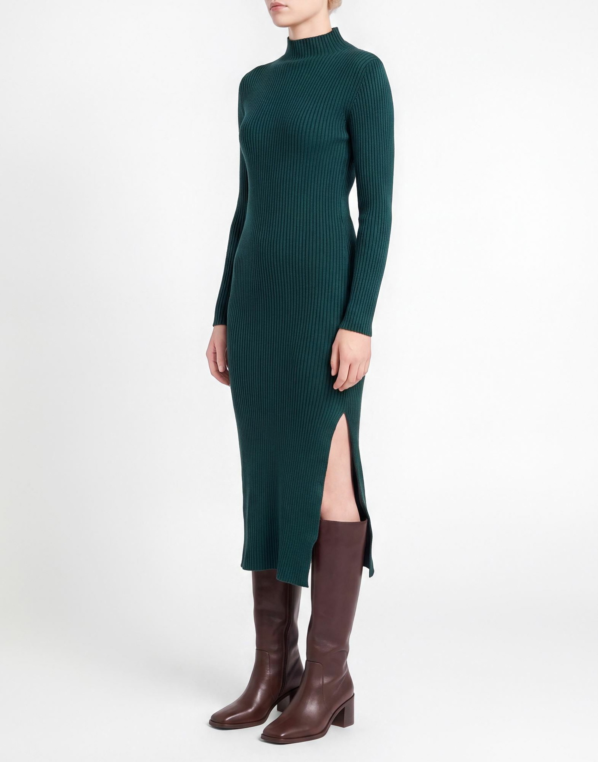 Berna Womens Midi dress in Green