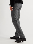 Incotex - Slim-Fit Wool and Cotton-Blend Bouclé Trousers - Gray