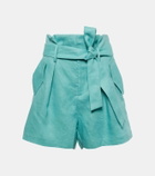 Adriana Degreas Orquidea high-rise linen shorts