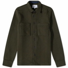 Wax London Men's Whiting Overshirt Nelson in Navy/Khaki