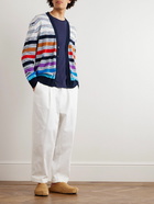 Missoni - Striped Space-Dyed Cotton Cardigan - Blue