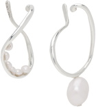 FARIS Silver Vinea Hang Perla Ear Cuffs