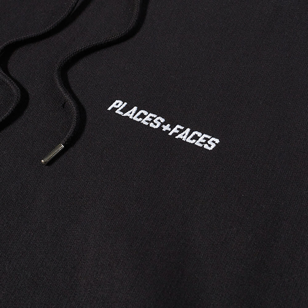 PLACES+FACES Cozy Logo Hoody in Black PLACES+FACES