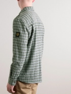 Belstaff - Foundry Checked Brushed Cotton-Flannel Shirt - Gray
