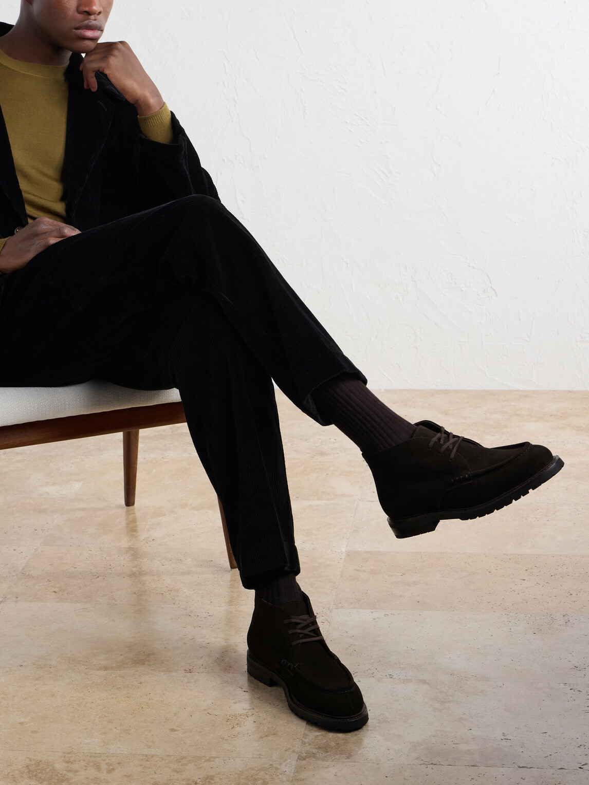 MORJAS - Moc Toe Chukka Suede Desert Boots - Brown