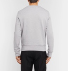 AMI - Terry-Detailed Loopback Cotton-Jersey Sweatshirt - Men - Gray