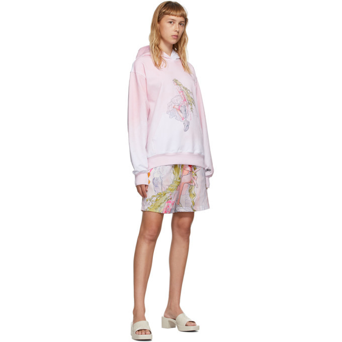 Photo: Im Sorry by Petra Collins SSENSE Exclusive Pink and White Graphic Pullover Hoodie