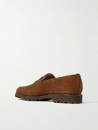 Majordome - M08 Nubuck Penny Loafers - Brown