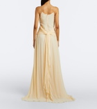 Blumarine Ruffled georgette gown