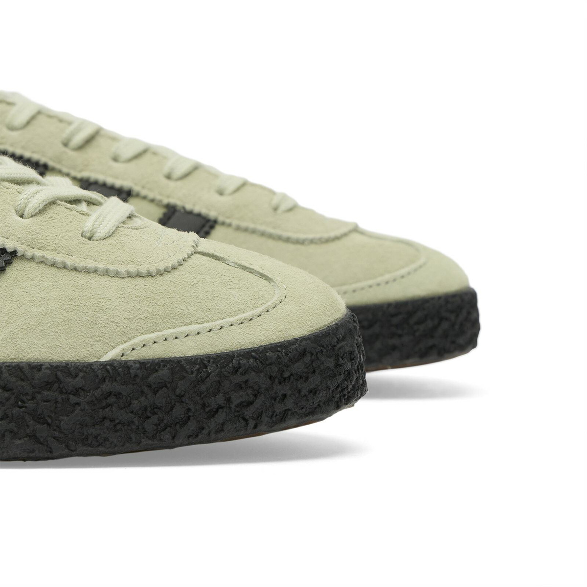 END. x Adidas Men's Munchen II SPZL Sneaker in Halo Green/Core Black