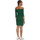 adidas Originals Green Off-The-Shoulder Dress