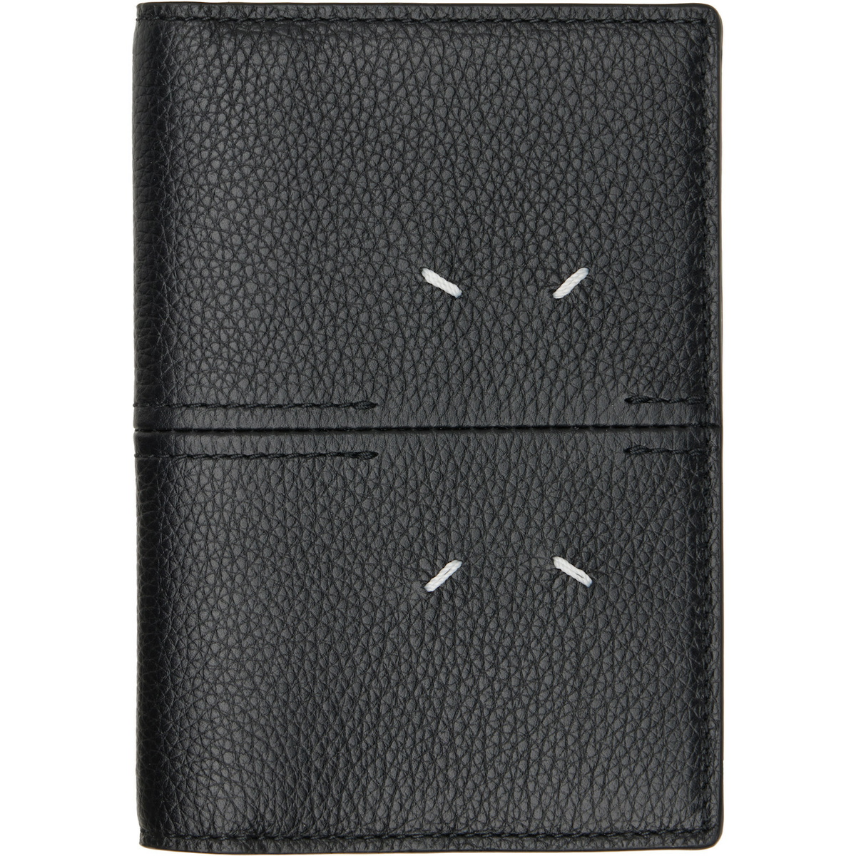 Maison Margiela Black Leather Passport Holder