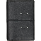 Maison Margiela Black Leather Passport Holder