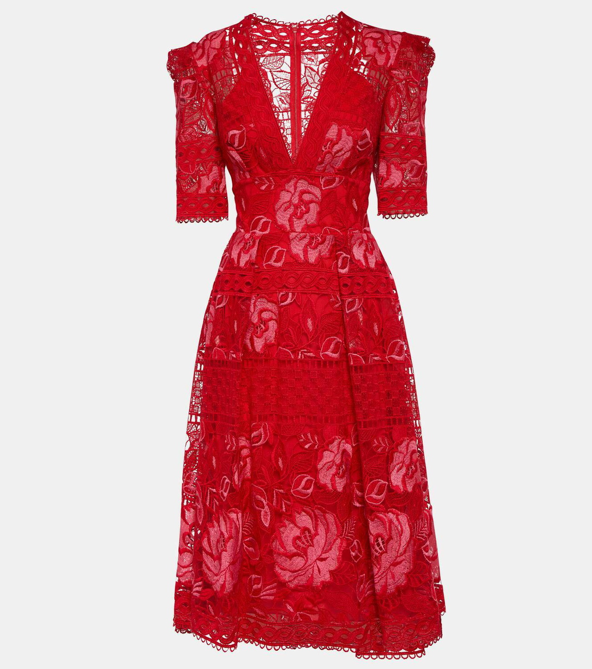 elie saab floral lace short dress Elie Saab Floral Embroidered Tulle Gown – Runway Catalog main image 0
