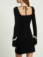 MACH & MACH - Embellished Bracelet Mini Dress