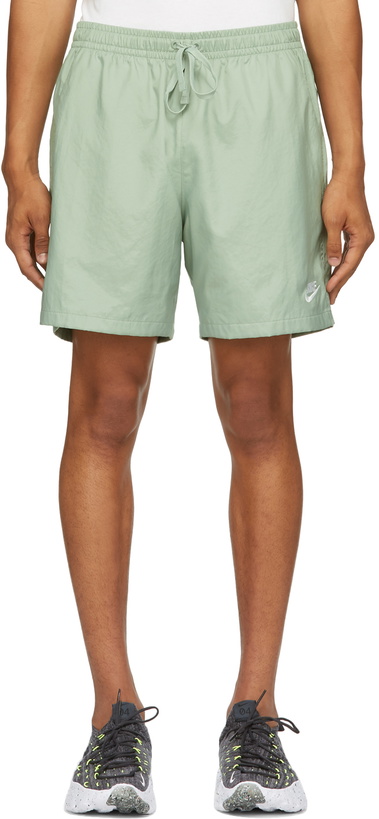 Photo: Nike Green Woven Sportswear Shorts