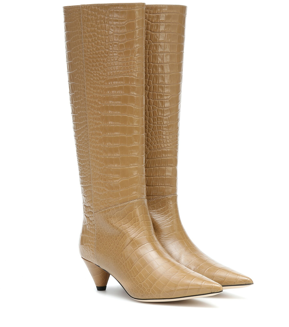 Joseph - Croc-effect knee-high boots Joseph