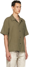 Our Legacy Khaki Box Short Sleeve Shirt