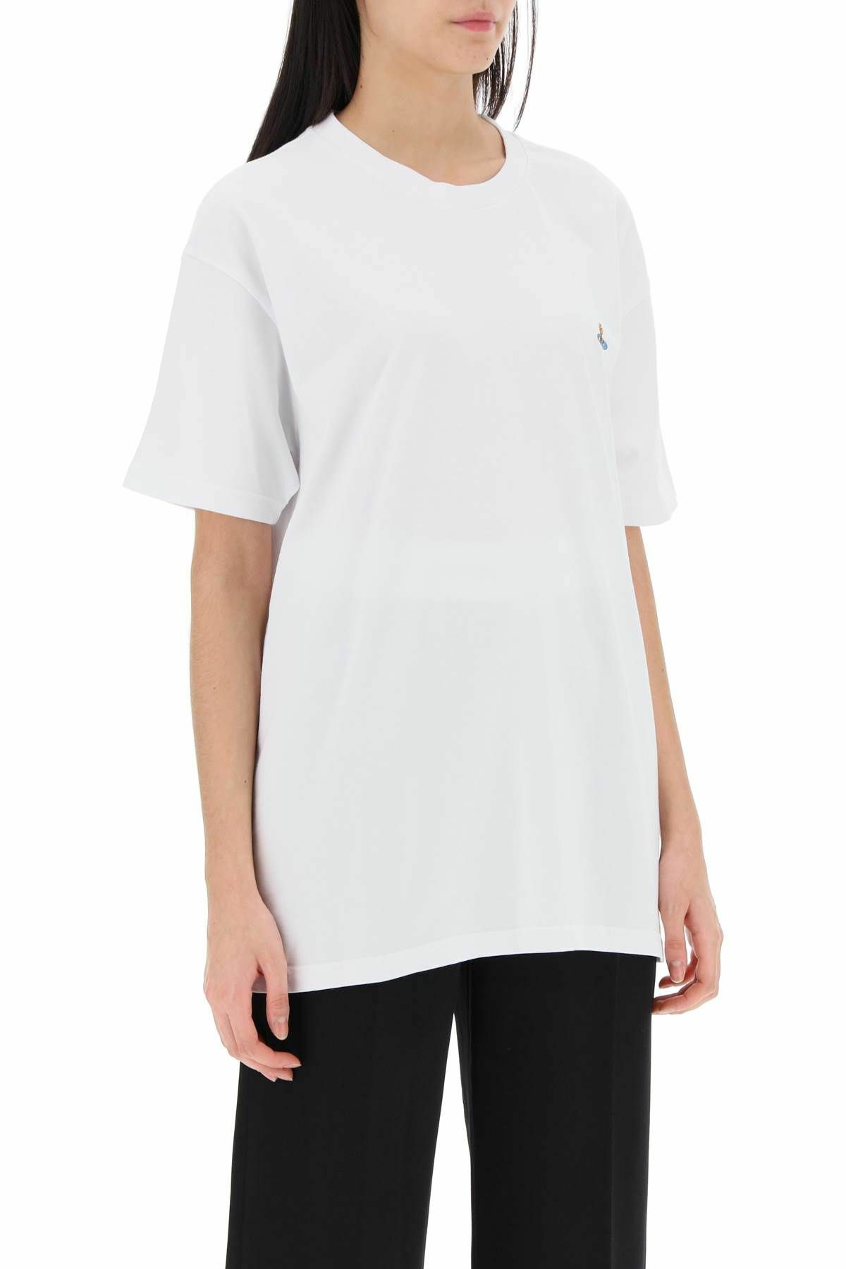 VIVIENNE WESTWOOD classic t-shirt with orb logo White