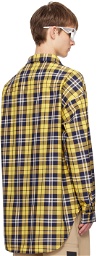 Givenchy Yellow Check Shirt
