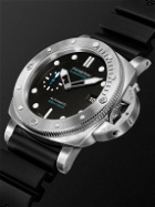 Panerai - Submersible QuarantaQuattro Automatic 44mm Brushed Stainless Steel and Rubber Watch, Ref. No. PAM01229