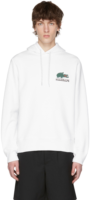 Photo: Lacoste White Minecraft Edition Cotton Hoodie