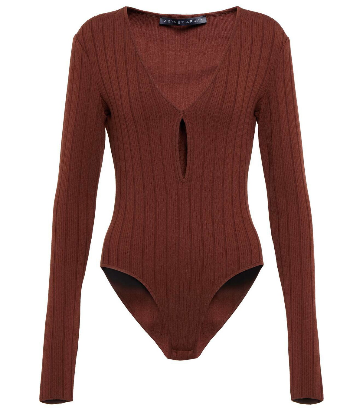 Zeynep Arçay Cutout ribbed-knit bodysuit