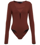 Zeynep Arçay Cutout ribbed-knit bodysuit