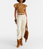 Isabel Marant Sebani asymmetric cotton T-shirt